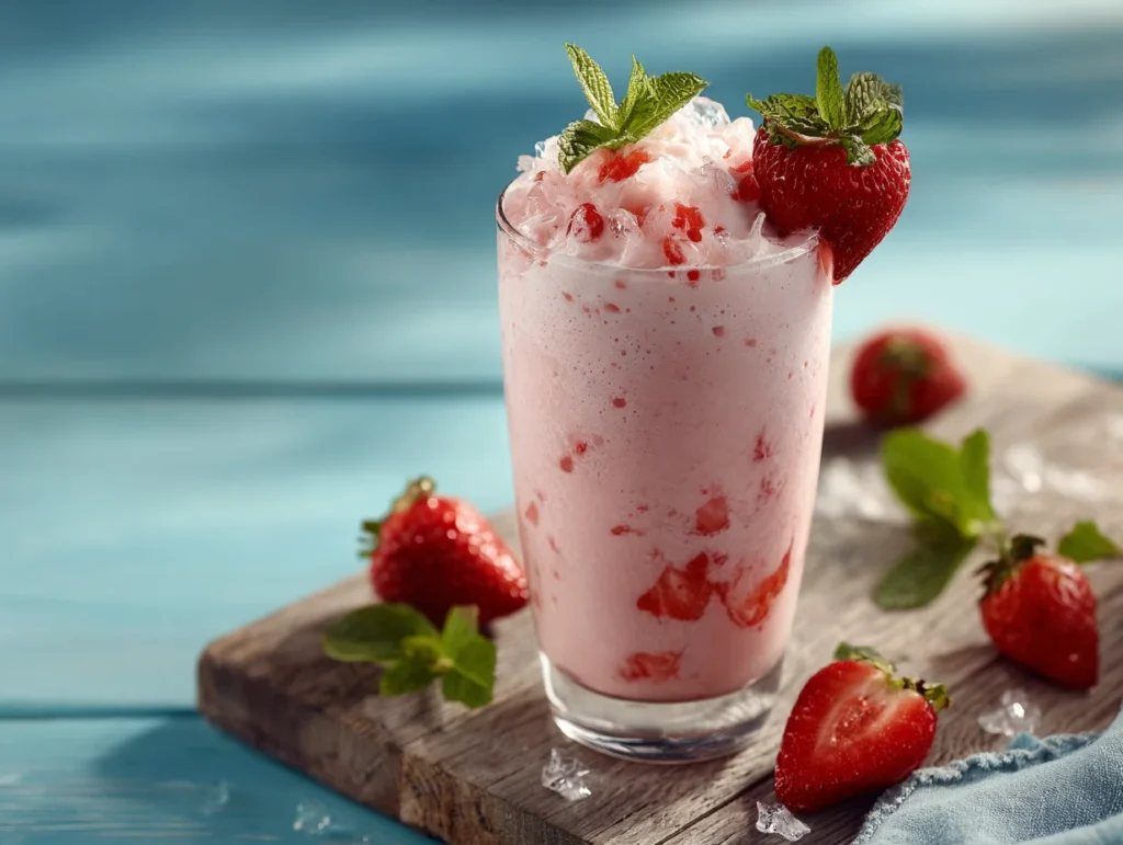 Creamy Strawberry Agua Fresca