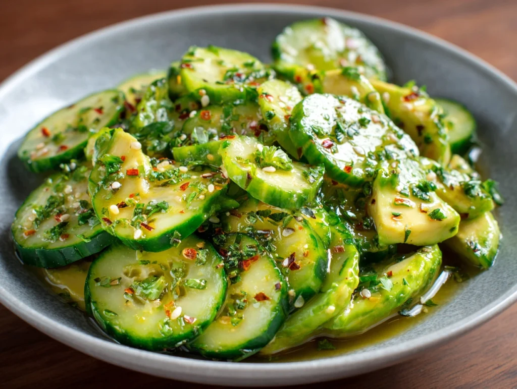 Cucumber Avocado Salad