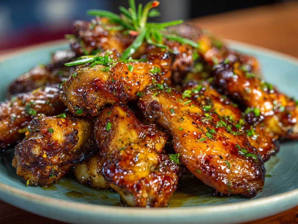Sticky Honey Garlic Wings