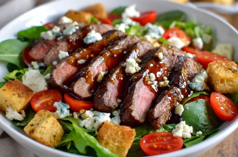 Balsamic Steak Gorgonzola Salad Recipe