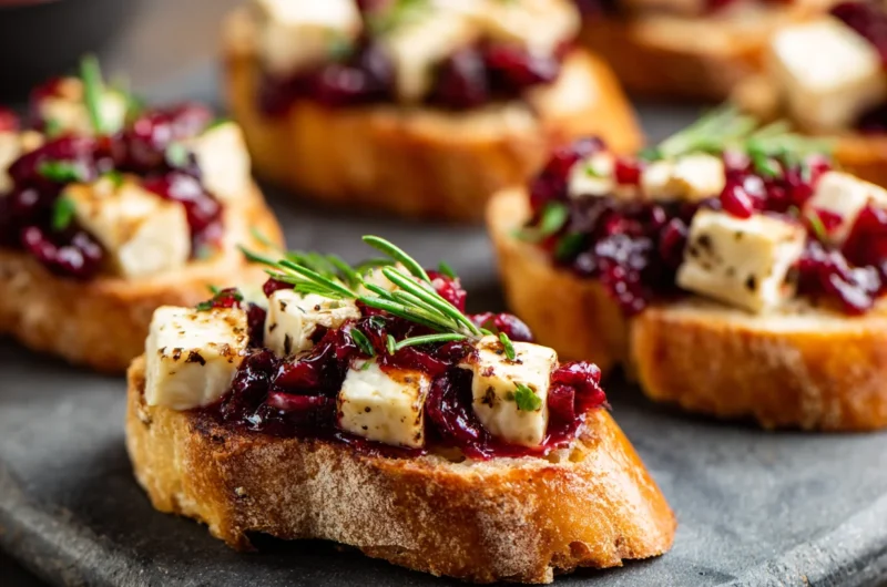 Cranberry And Brie Crostini Recipe