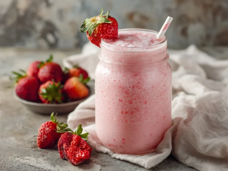 Creamy Strawberry Agua Fresca
