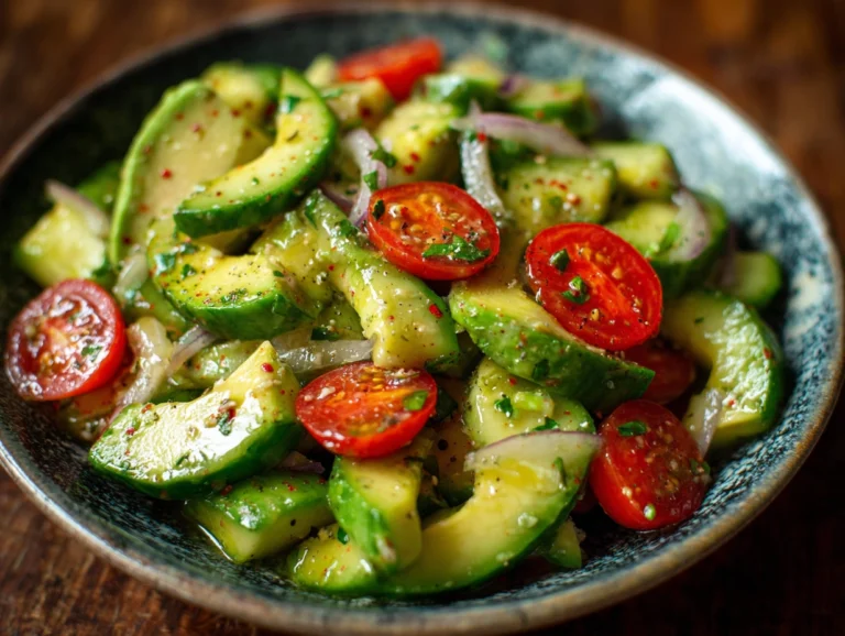 Cucumber Avocado Salad
