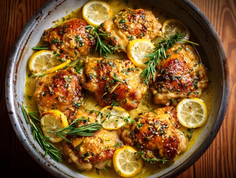 Garlic Lemon Chicken Thighs