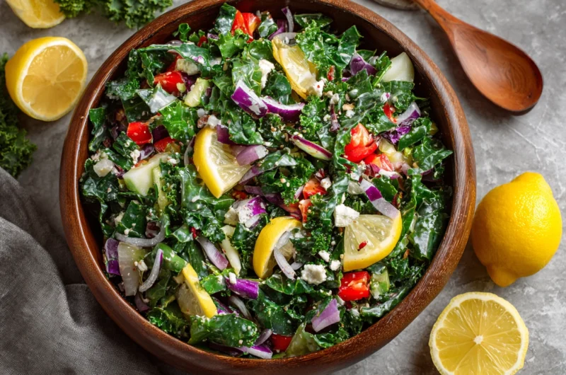 Kale Salad with Lemon Dressing Recipe