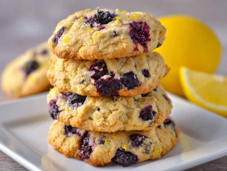 Lemon Blueberry Cookies Vegan