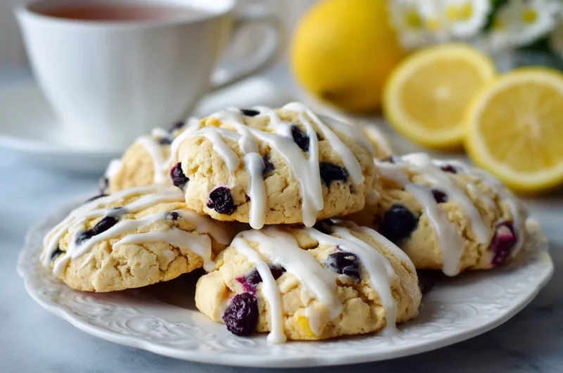 Lemon Blueberry Cookies Vegan Recipe