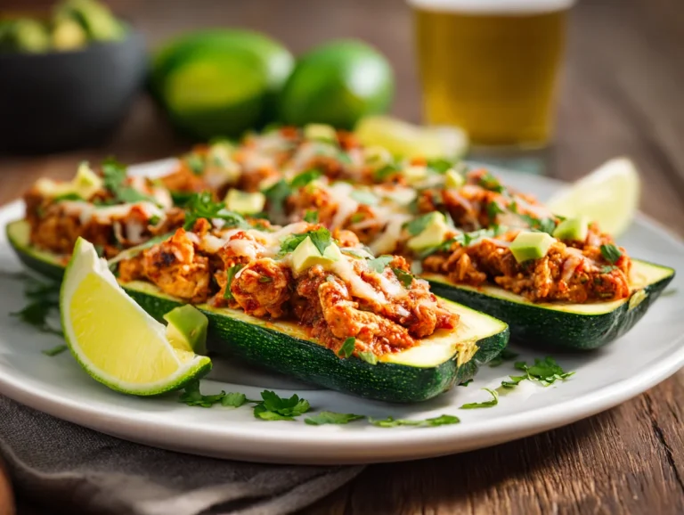 Meatless Zucchini Burrito Boats Recipe