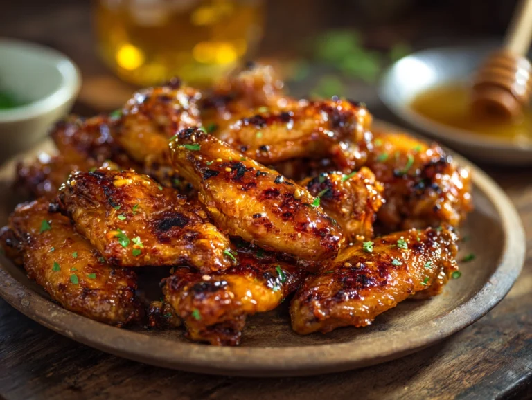 Sticky Honey Garlic Wings