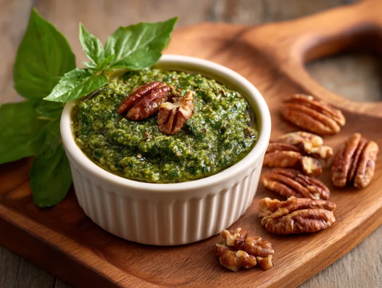 Arugula Basil Pesto with Pecans