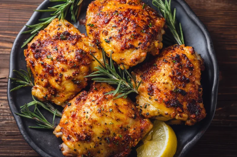 Baked Chicken Thighs (Crispy & Juicy) Recipe