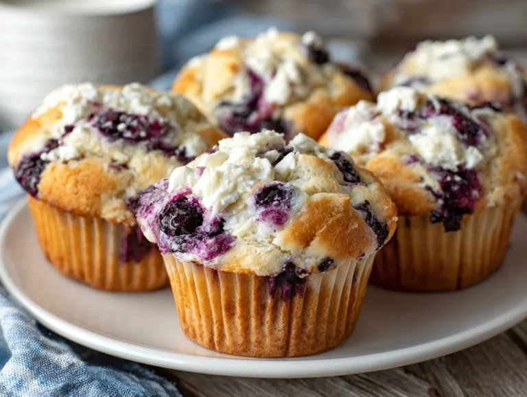 Blueberry Cream Cheese Muffins