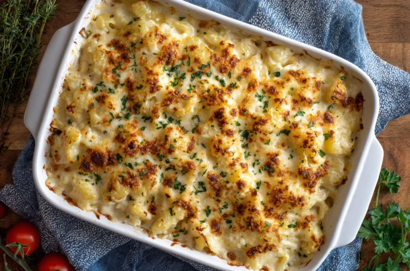 Chicken Alfredo Bake Recipe (Easy Comfort Food)