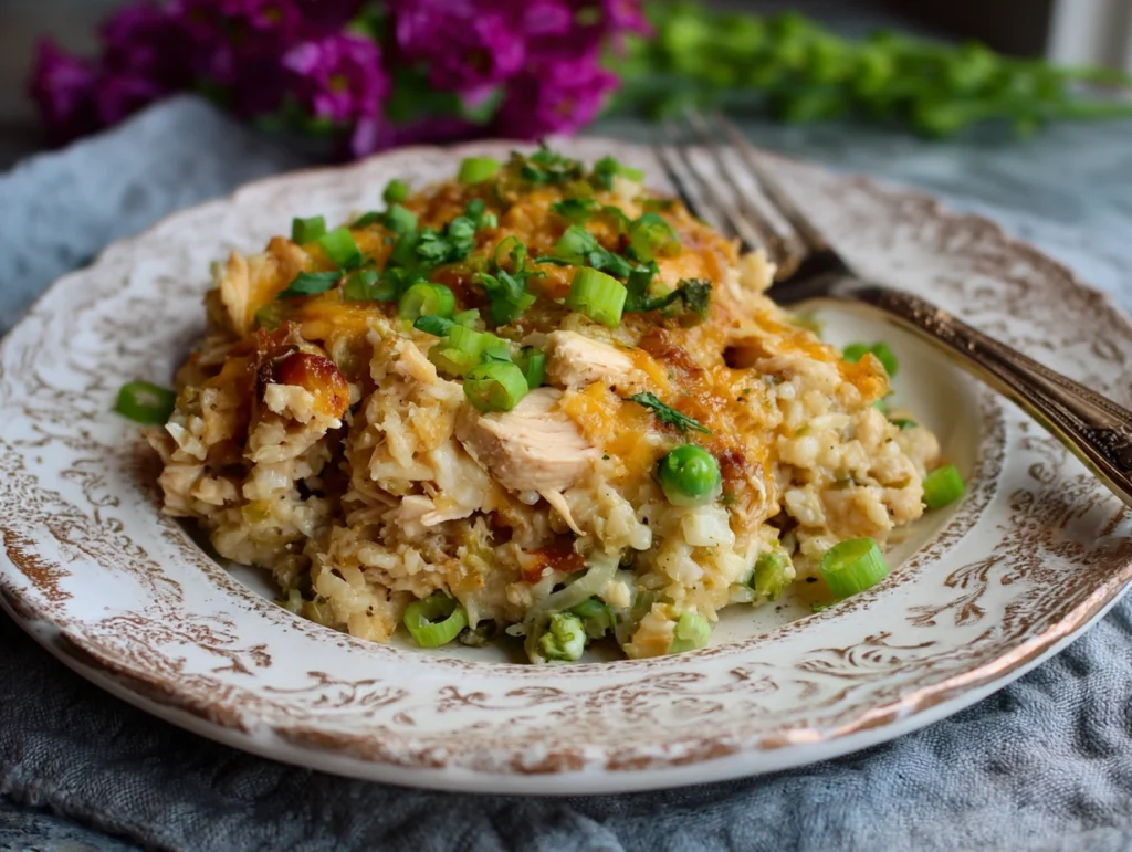 Chicken Cauliflower Rice Casserole
