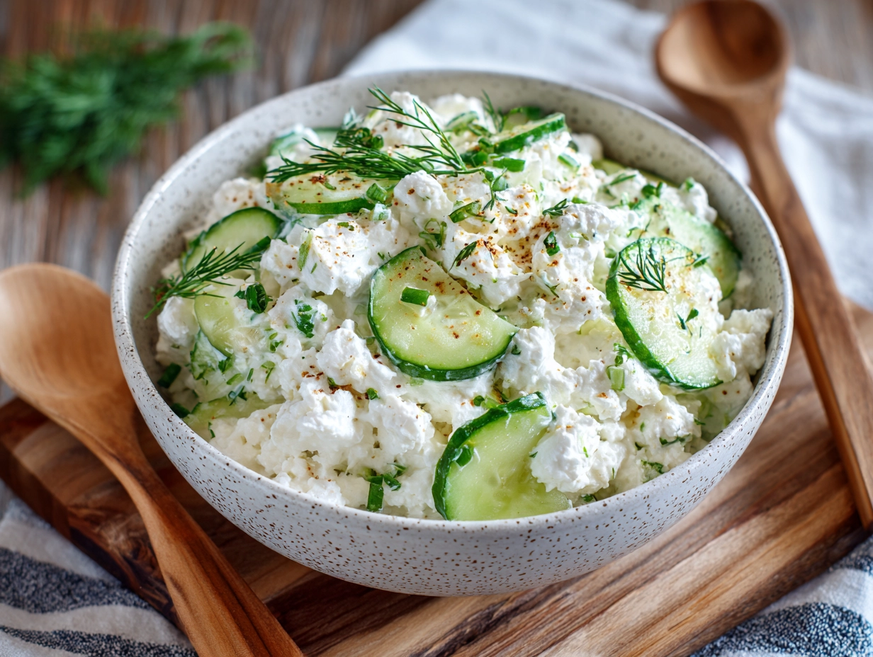 Greek Cottage Cheese Salad Recipe Fresh Easy