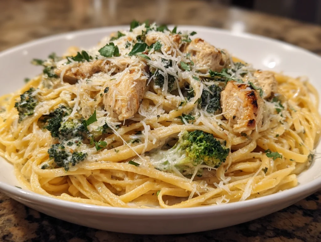 Creamy Broccoli and Chicken Penne