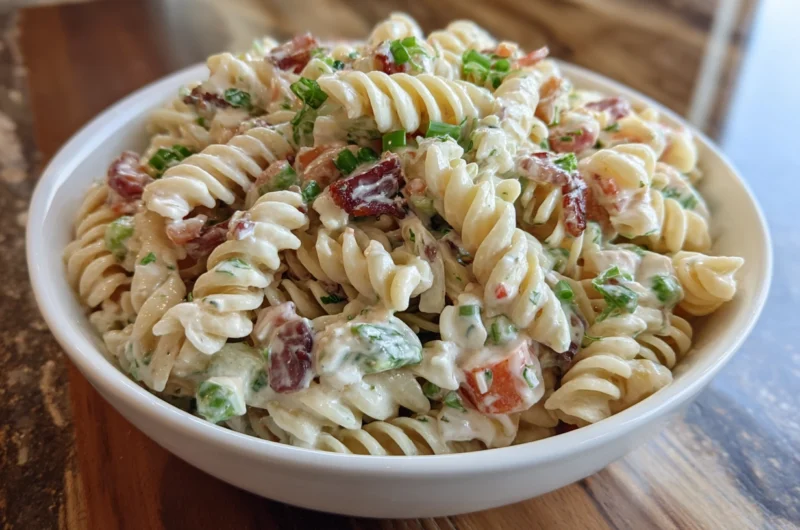 Creamy Pasta Salad Recipe Easy Delicious