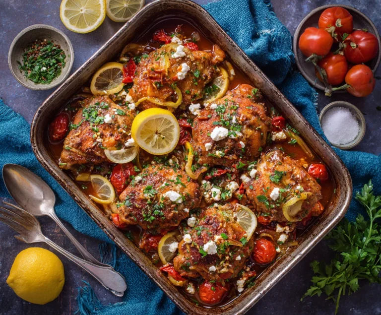 Crispy Hot Honey Feta Chicken