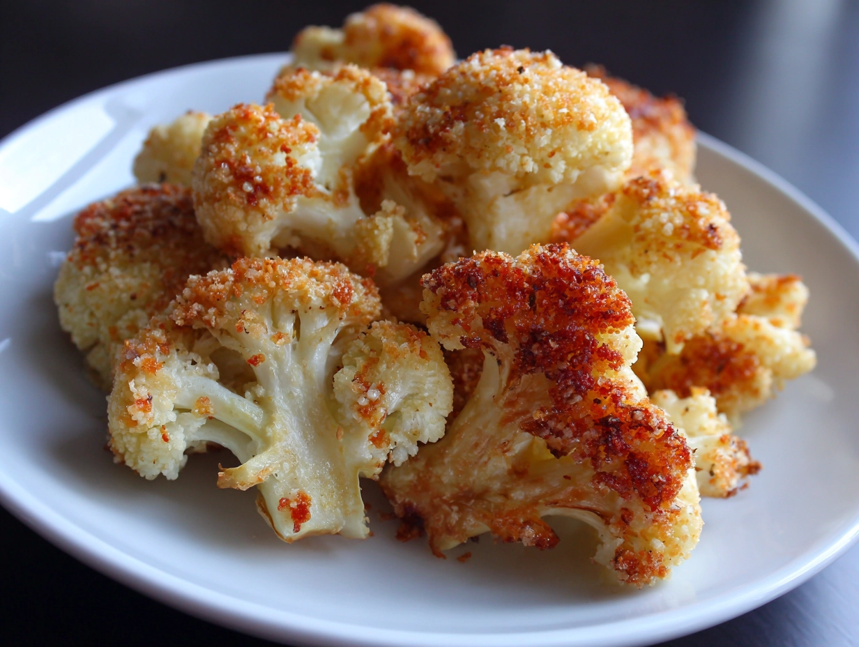 Crispy Parmesan Roasted Cauliflower