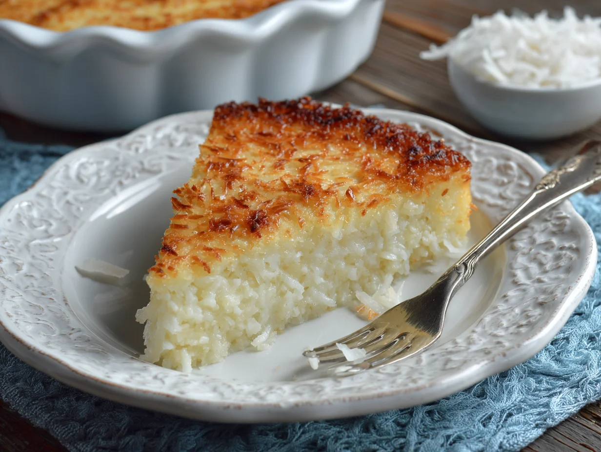Crustless Coconut Pie