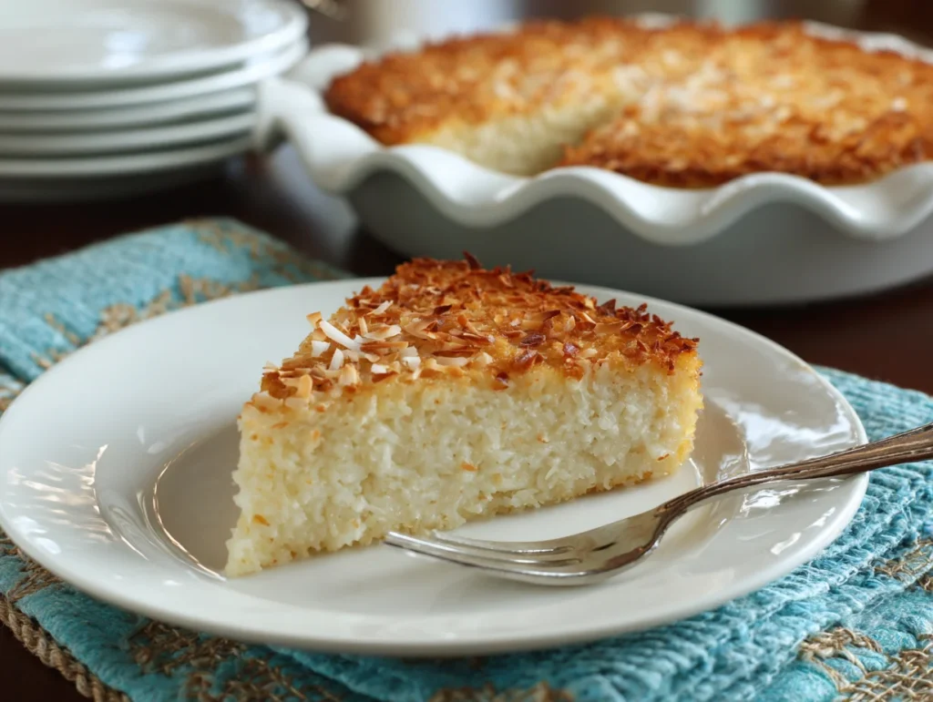 Crustless Coconut Pie