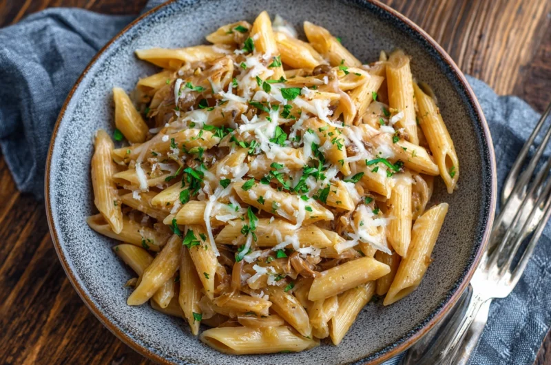 One Pot French Onion Pasta Recipe