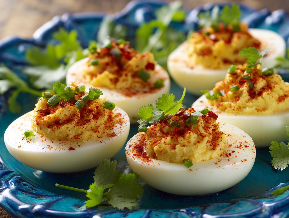 Spicy Chili Garlic Eggs