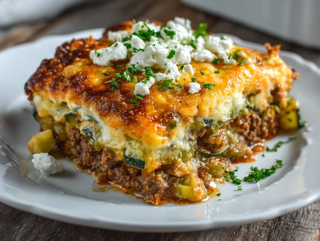Ground Beef Zucchini Casserole