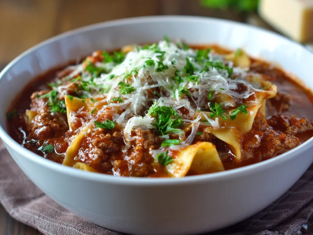 Lasagna Soup