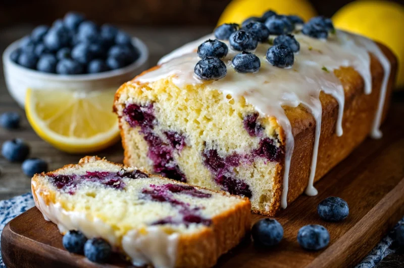 Lemon Blueberry Loaf With Lemon Glaze Recipe