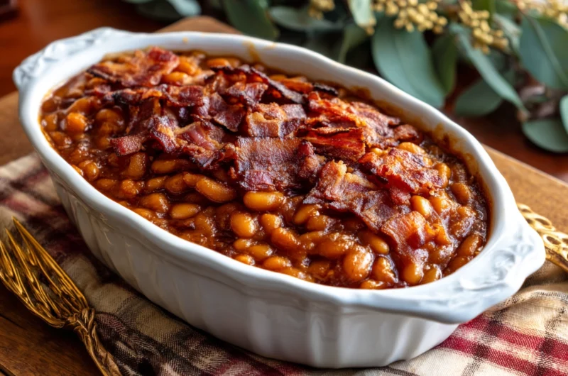 Maple Bacon Baked Beans Recipe