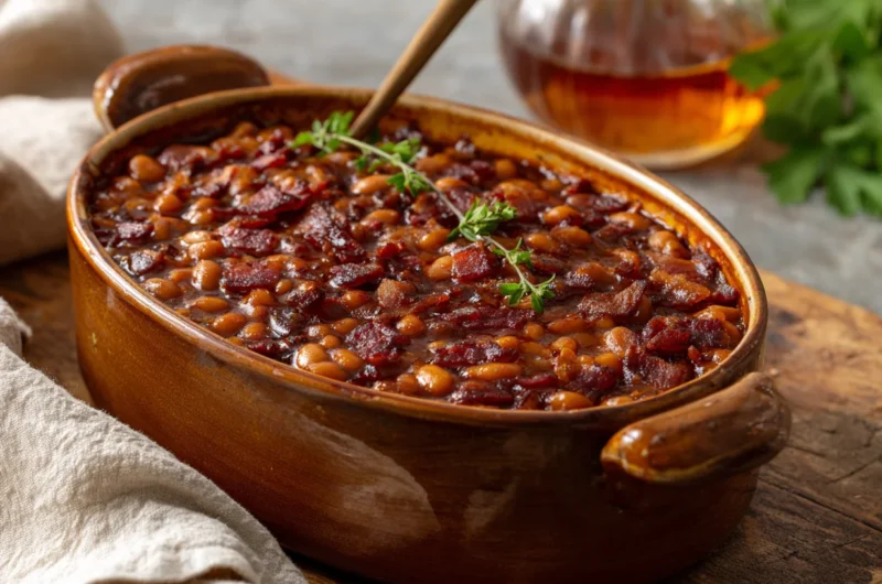 Maple Bacon Baked Beans Recipe