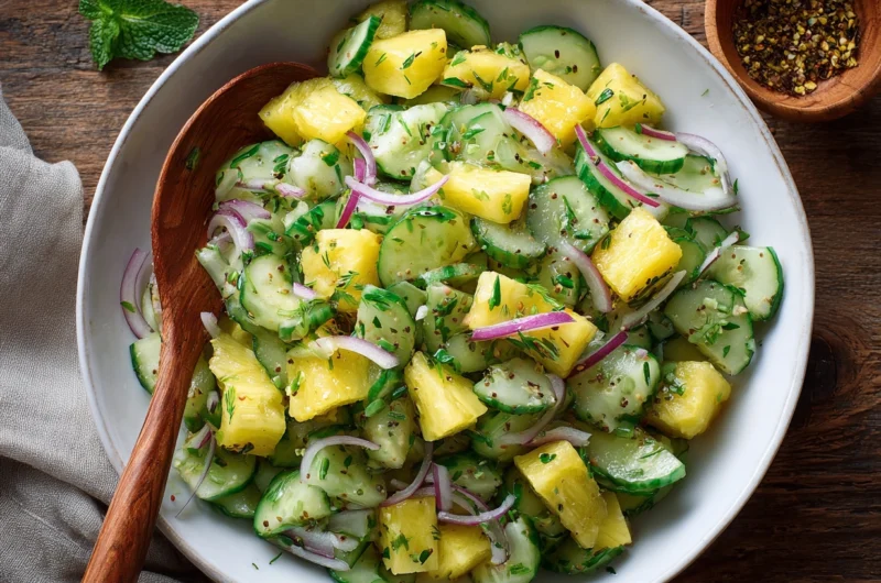 Pineapple Cucumber Salad Recipe Fresh Easy and Delicious