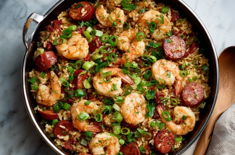Shrimp Sausage Dirty Rice Recipe (Easy & Flavorful)