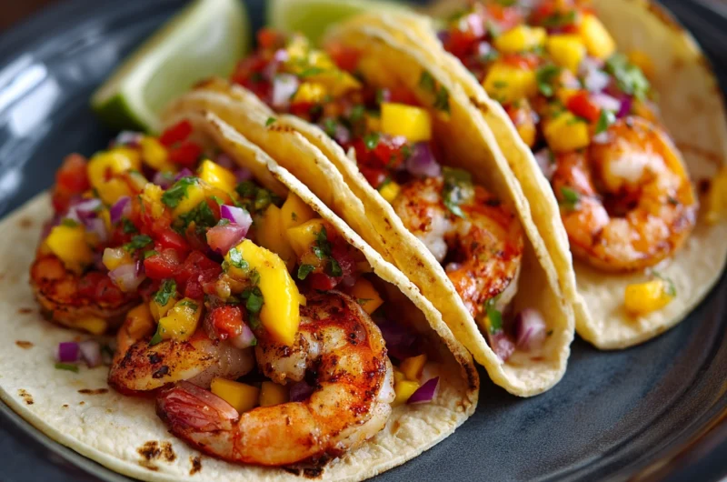 Spicy Shrimp Tacos with Mango Salsa Recipe