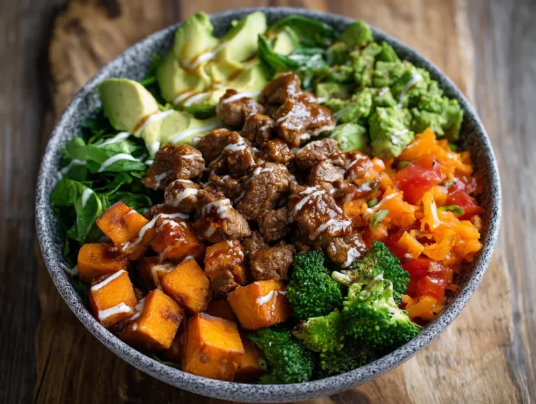 Sweet Potato Beef Bowl