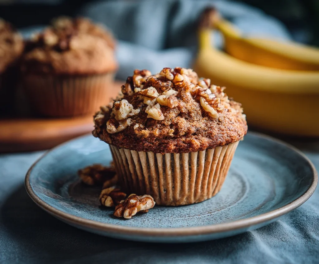 Vegan Banana Nut Muffins