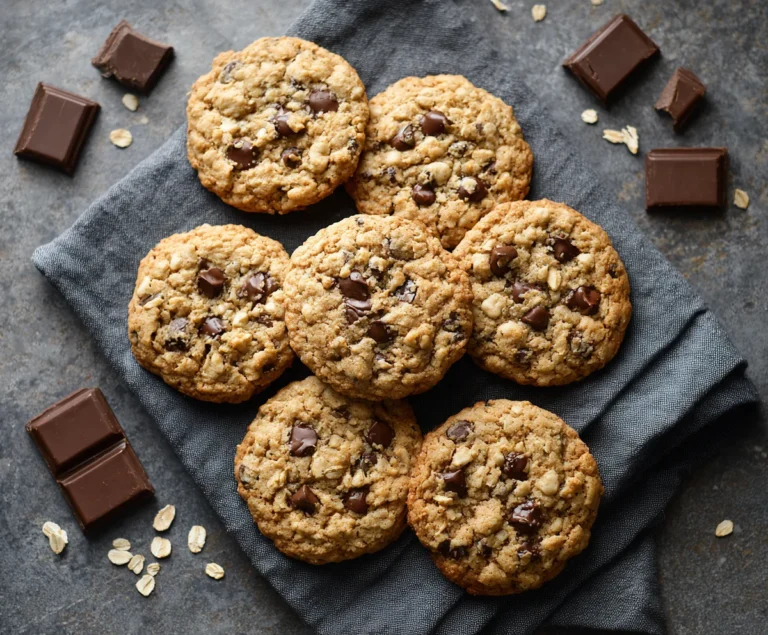 Vegan Oatmeal Chocolate Chip Cookies
