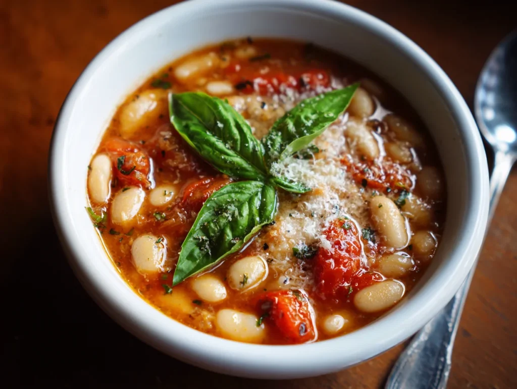 White Bean Soup with Tomatoes and Garlic