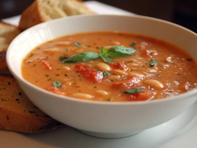 White Bean Soup with Tomatoes and Garlic
