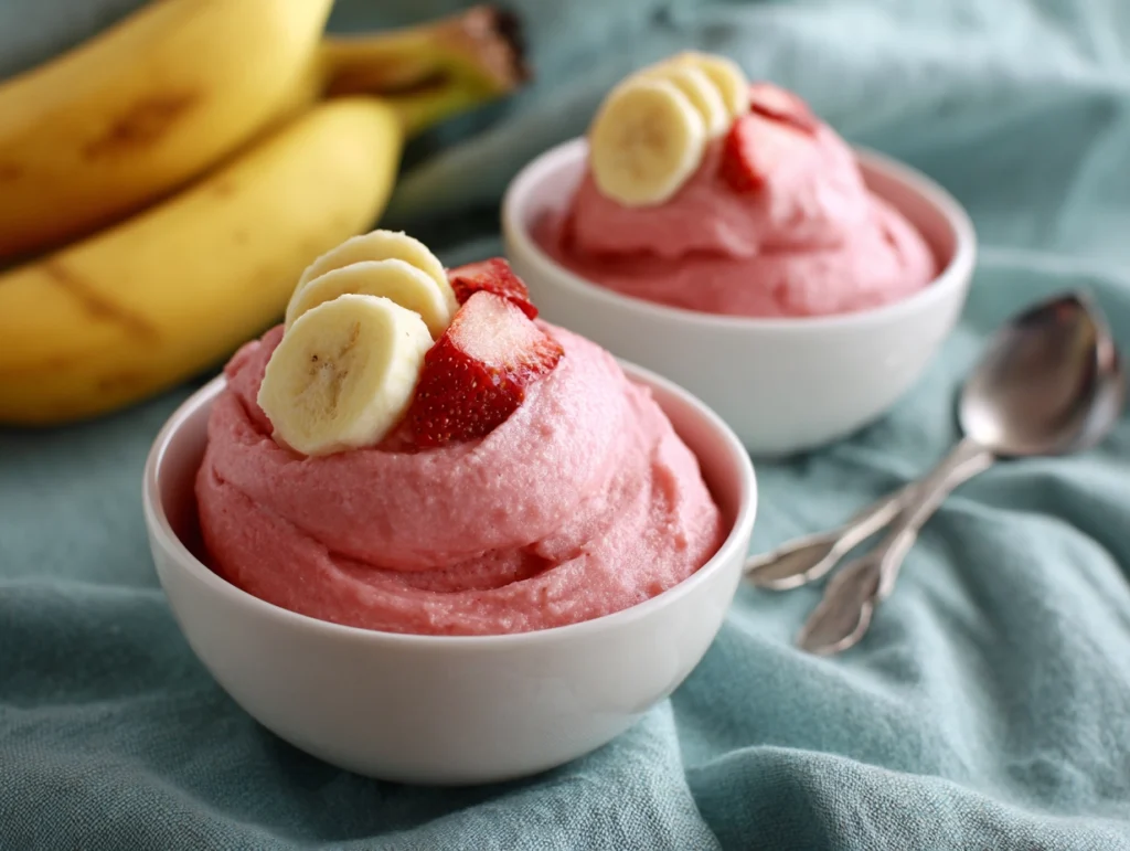 strawberry banana frozen yogurt recipe