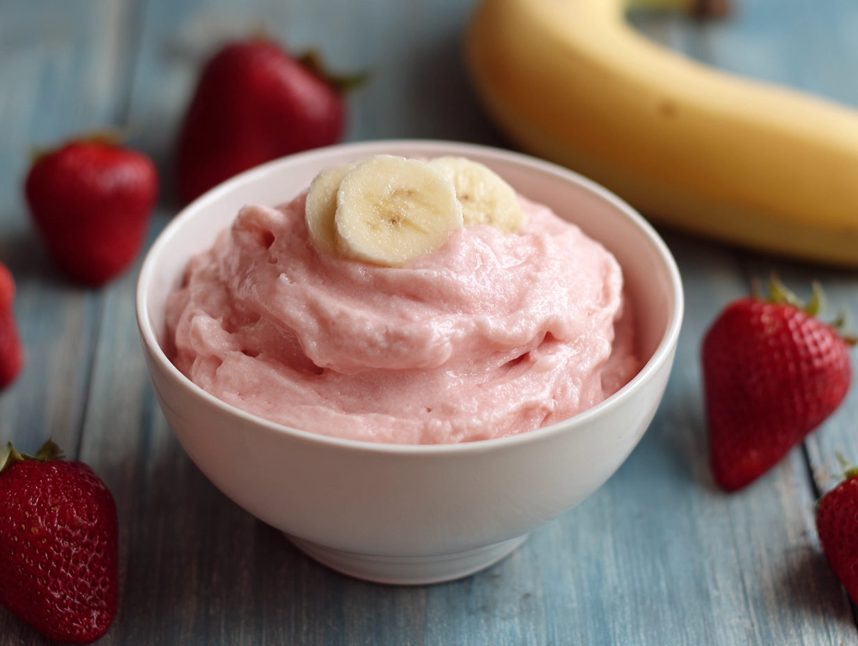 strawberry banana frozen yogurt recipe