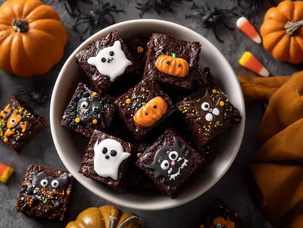 halloween brownies