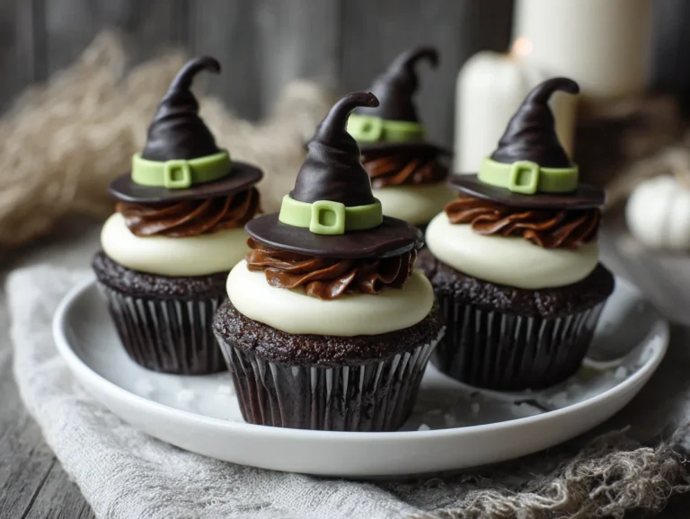 halloween cupcakes witch hat