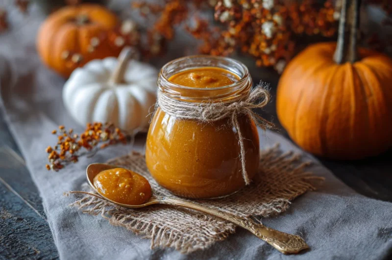 Pumpkin Butter Recipe Made with Fresh Pumpkin Purée