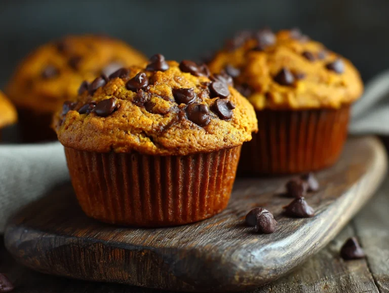 pumpkin chocolate chip muffins