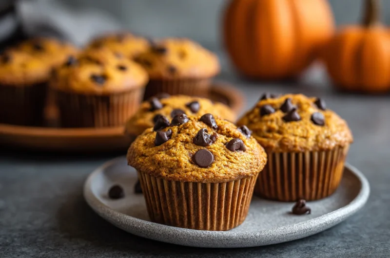 Easy Pumpkin Chocolate Chip Muffins