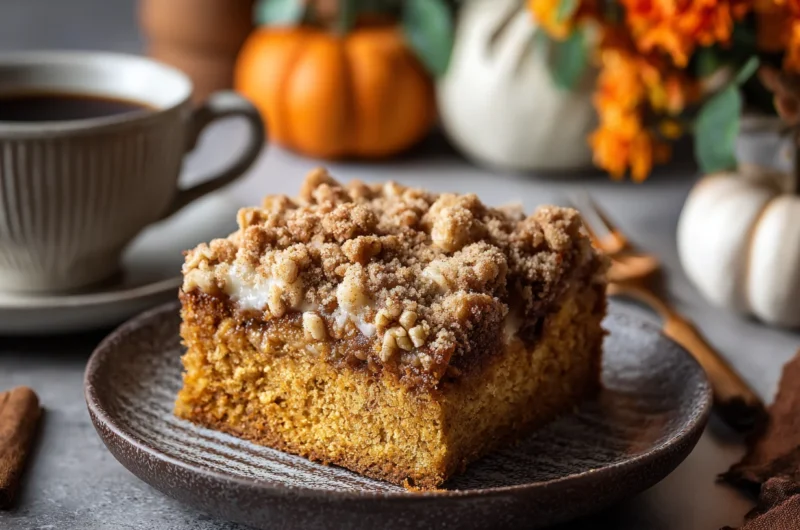 One-Bowl Pumpkin Coffee Cake Recipe