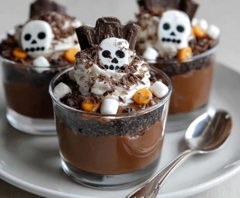 Chocolate Graveyard Pudding Cups