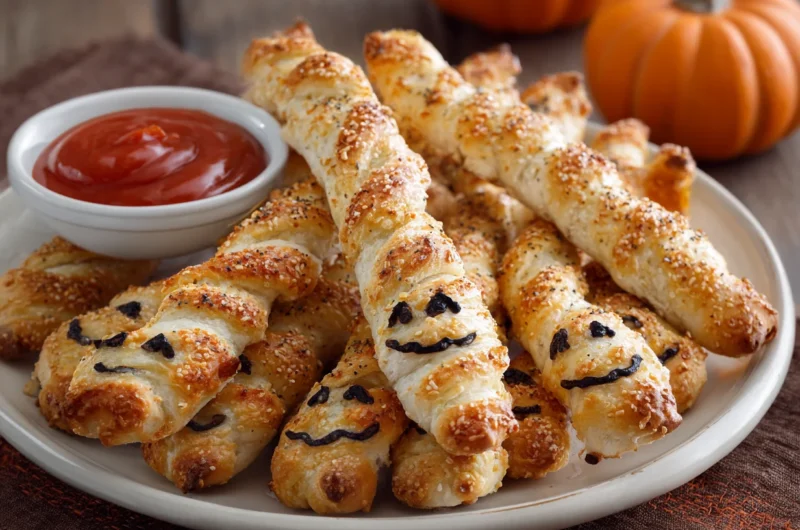 Simple and Fun Finger Breadsticks Halloween Recipe